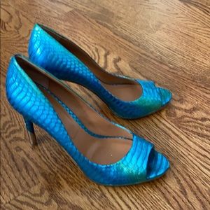 Rachel Roy Peep Toe "Mermaid" Heels Size 9
